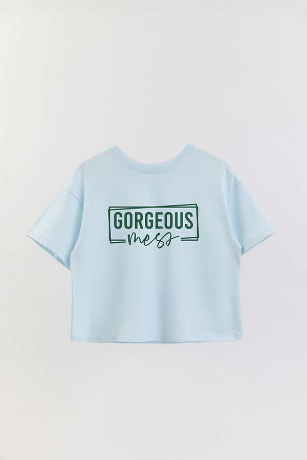 REMERA CROP ESTAMPADA RD ALWAYS BELIEVE