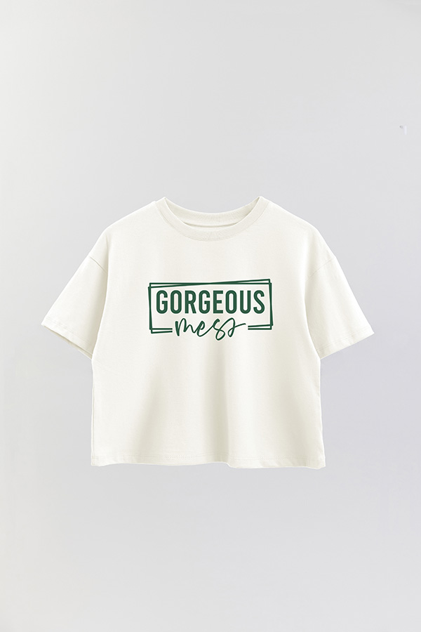 REMERA CROP ESTAMPADA RD ALWAYS BELIEVE