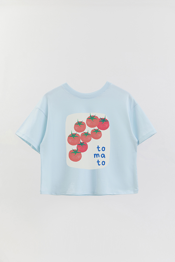 REMERA CROP ESTAMPADA ITALY TOMATO