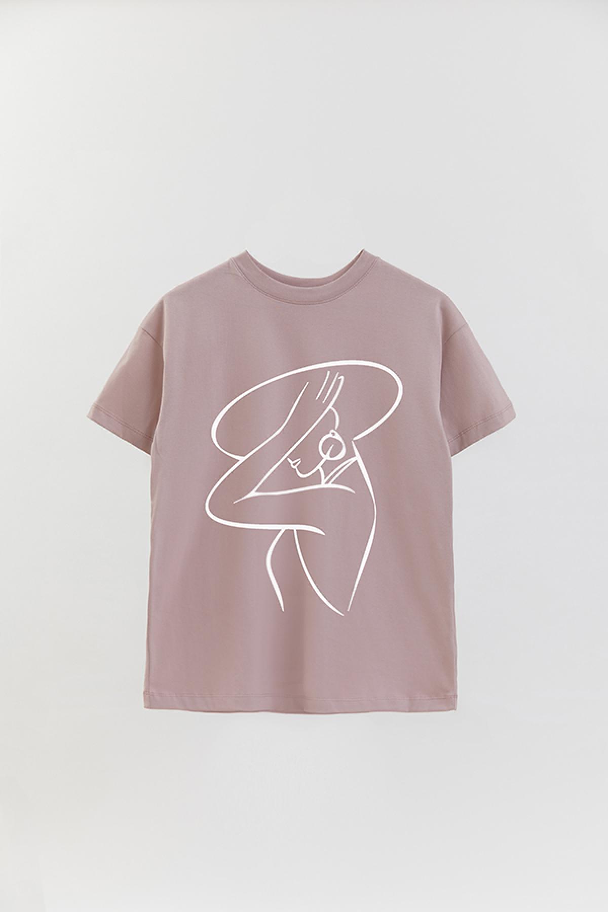 REMERA OVER ESTAMPADA W LINE ART2