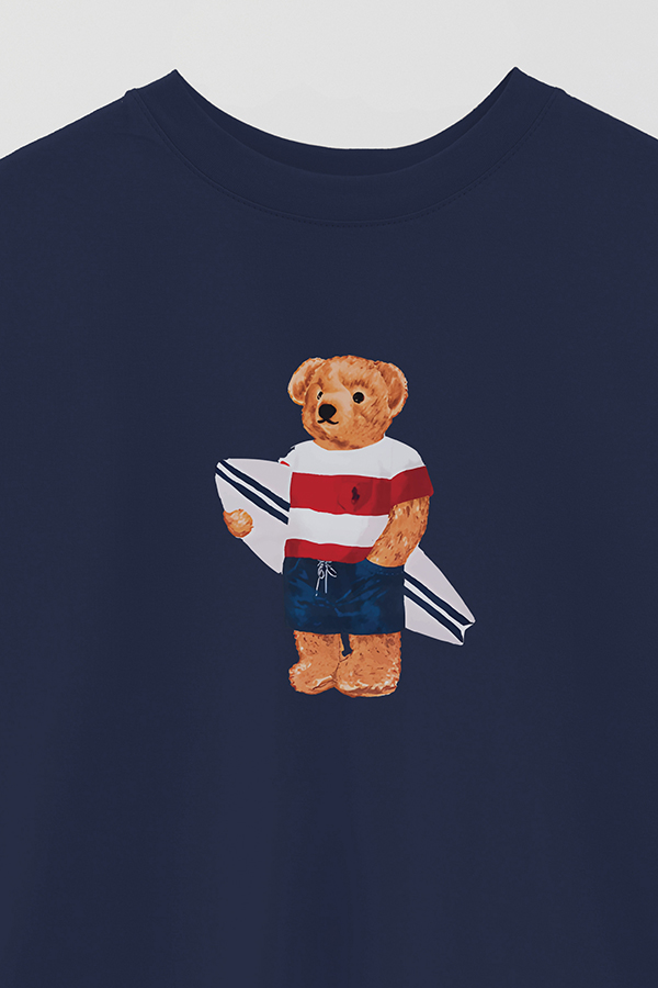 REMERA OVER ESTAMPADA UNISEX BEAR SURFER 3