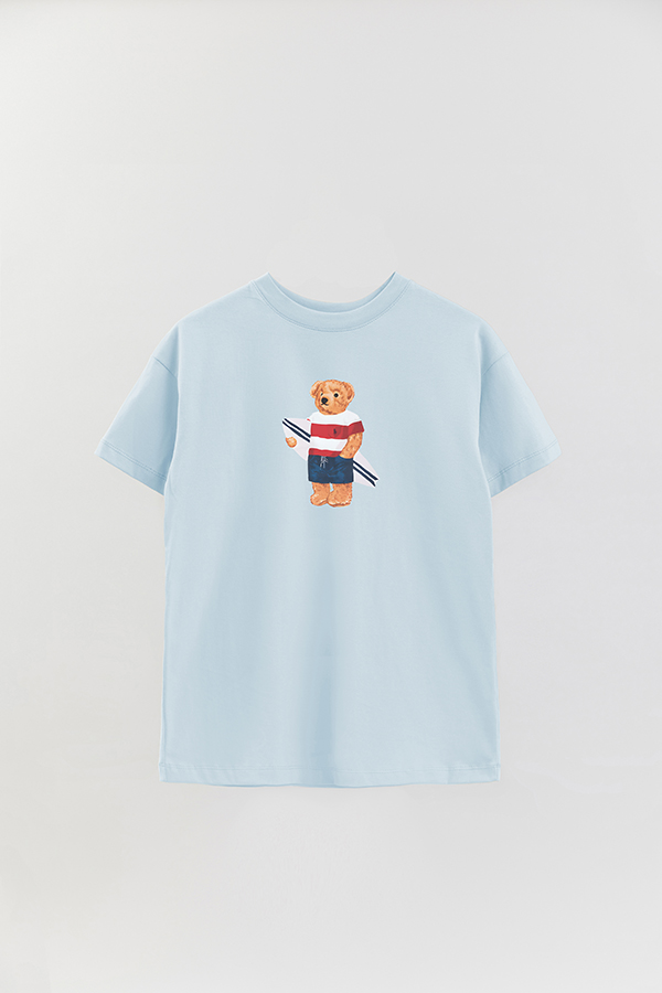 REMERA OVER ESTAMPADA UNISEX BEAR SURFER 3
