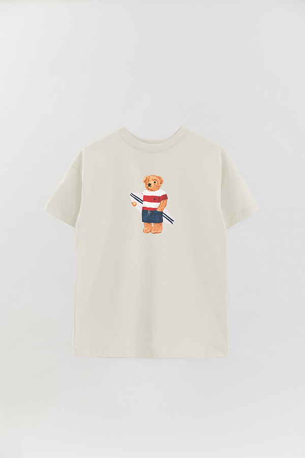 REMERA OVER ESTAMPADA UNISEX BEAR SURFER 3