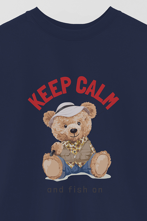 REMERA OVER ESTAMPADA UNISEX TEDDY FISH
