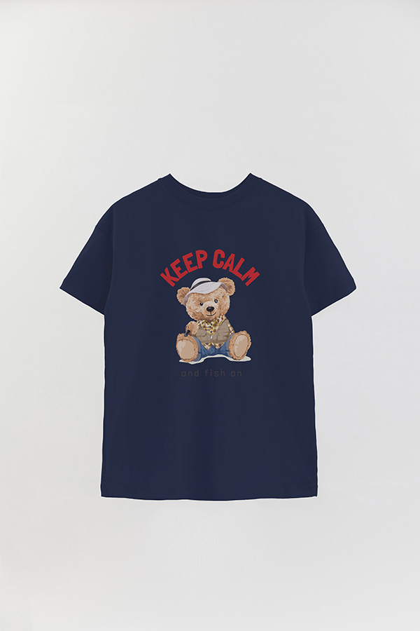 REMERA OVER ESTAMPADA UNISEX TEDDY FISH