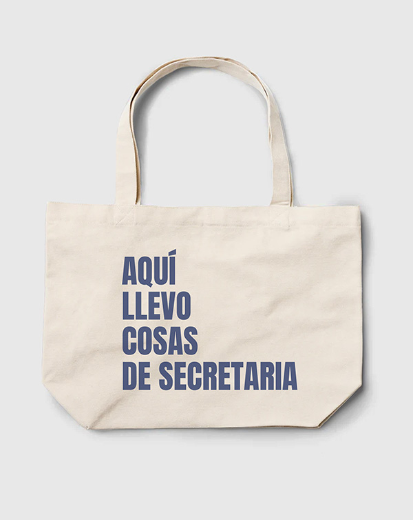 TOTE BAG AQUI LLEVO SECRETARIA