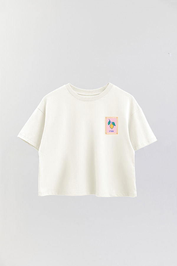 REMERA CROP FB ESTAMPADA CITRON
