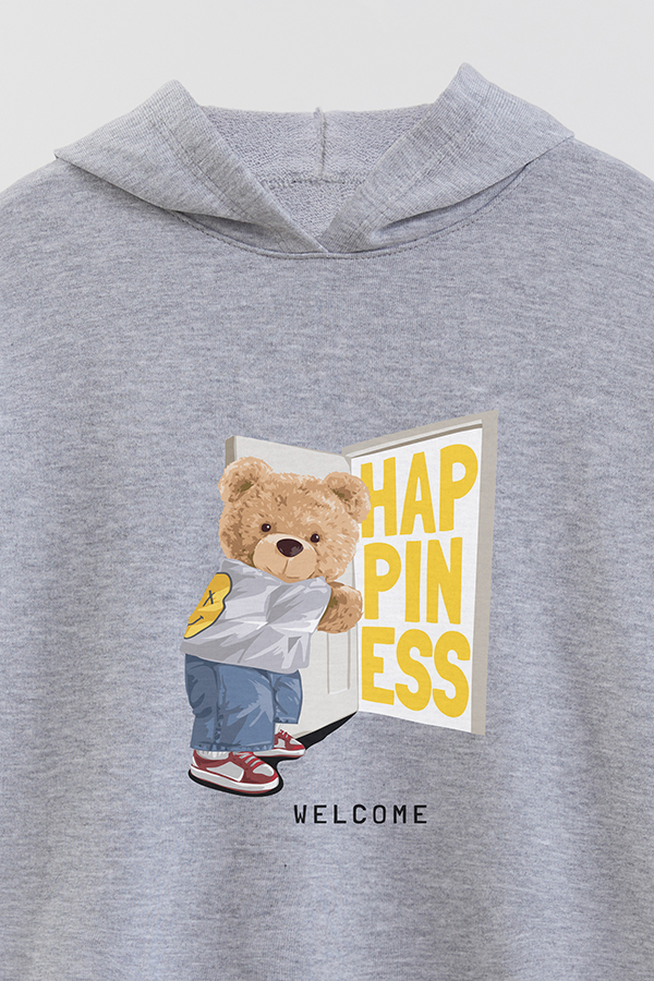 HOODIE RUSTICO KIDS TEDDY HAPPINESS