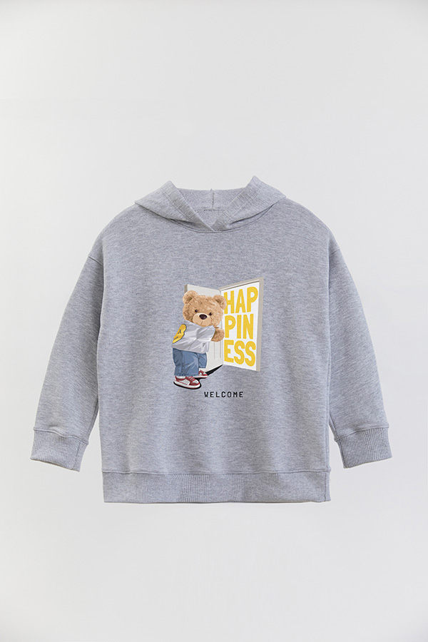 HOODIE RUSTICO KIDS TEDDY HAPPINESS