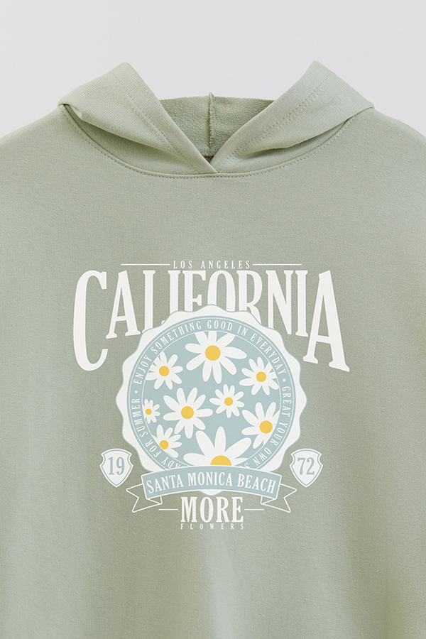 HOODIE RUSTICO GIRL URBAN CALIFORNIA