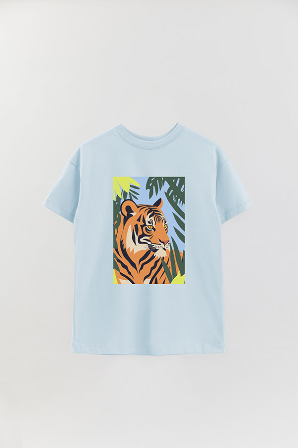 REMERA OVER ESTAMPADA TIGER B5
