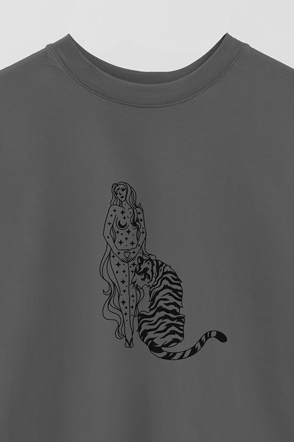REMERA OVER ESTAMPADA TGR FAIRY AND TIGER