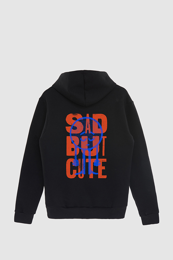 HOODIE ESTAMPADO CARTOON ILLUSTRATION SAD BUT CUTE