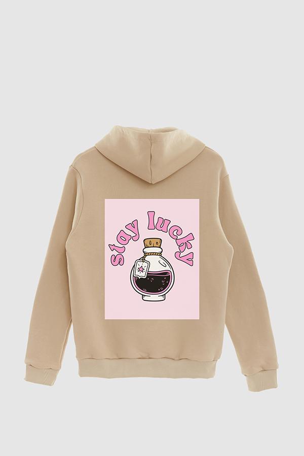 HOODIE ESTAMPADO POSTER STAY LUCKY