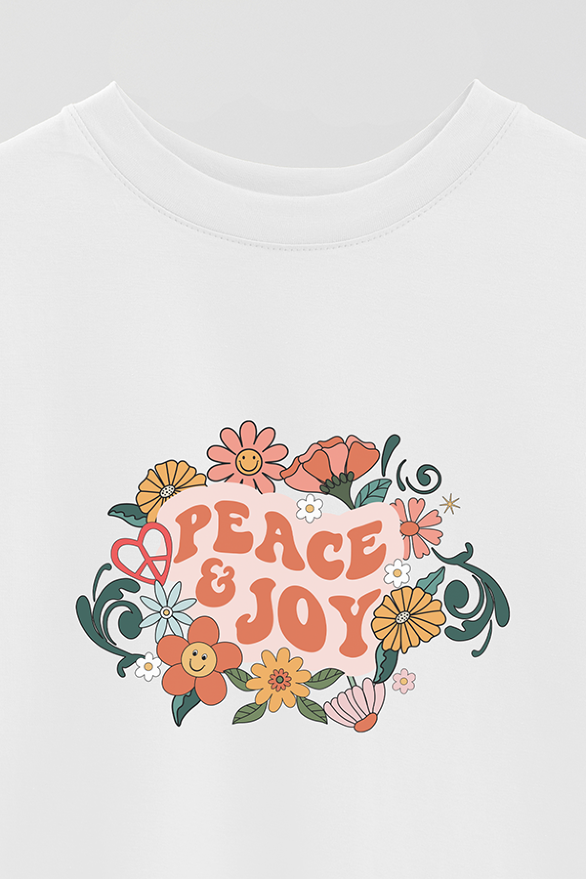REMERA OVER ESTAMPADA BH2 PEACE AND JOY