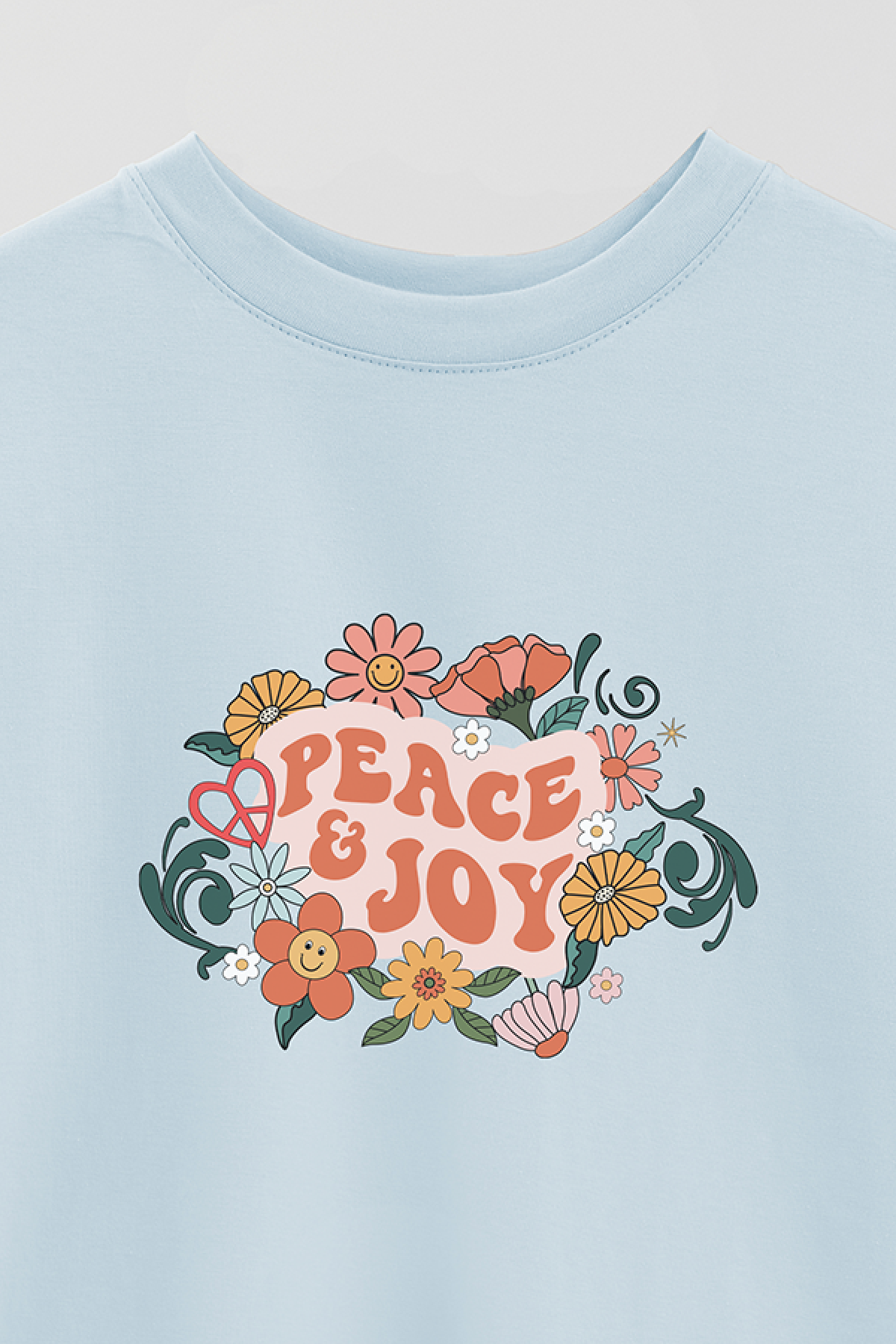 REMERA OVER ESTAMPADA BH2 PEACE AND JOY