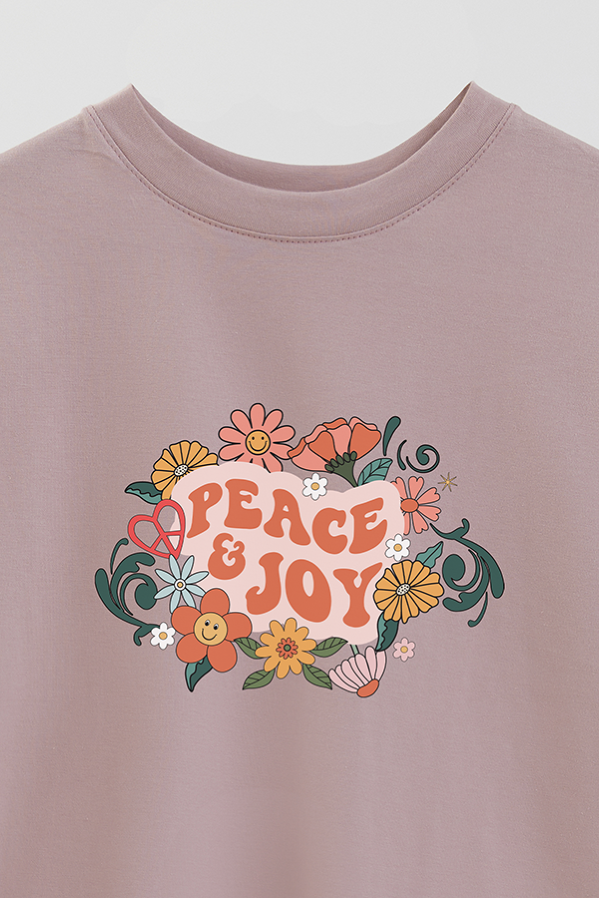 REMERA OVER ESTAMPADA BH2 PEACE AND JOY