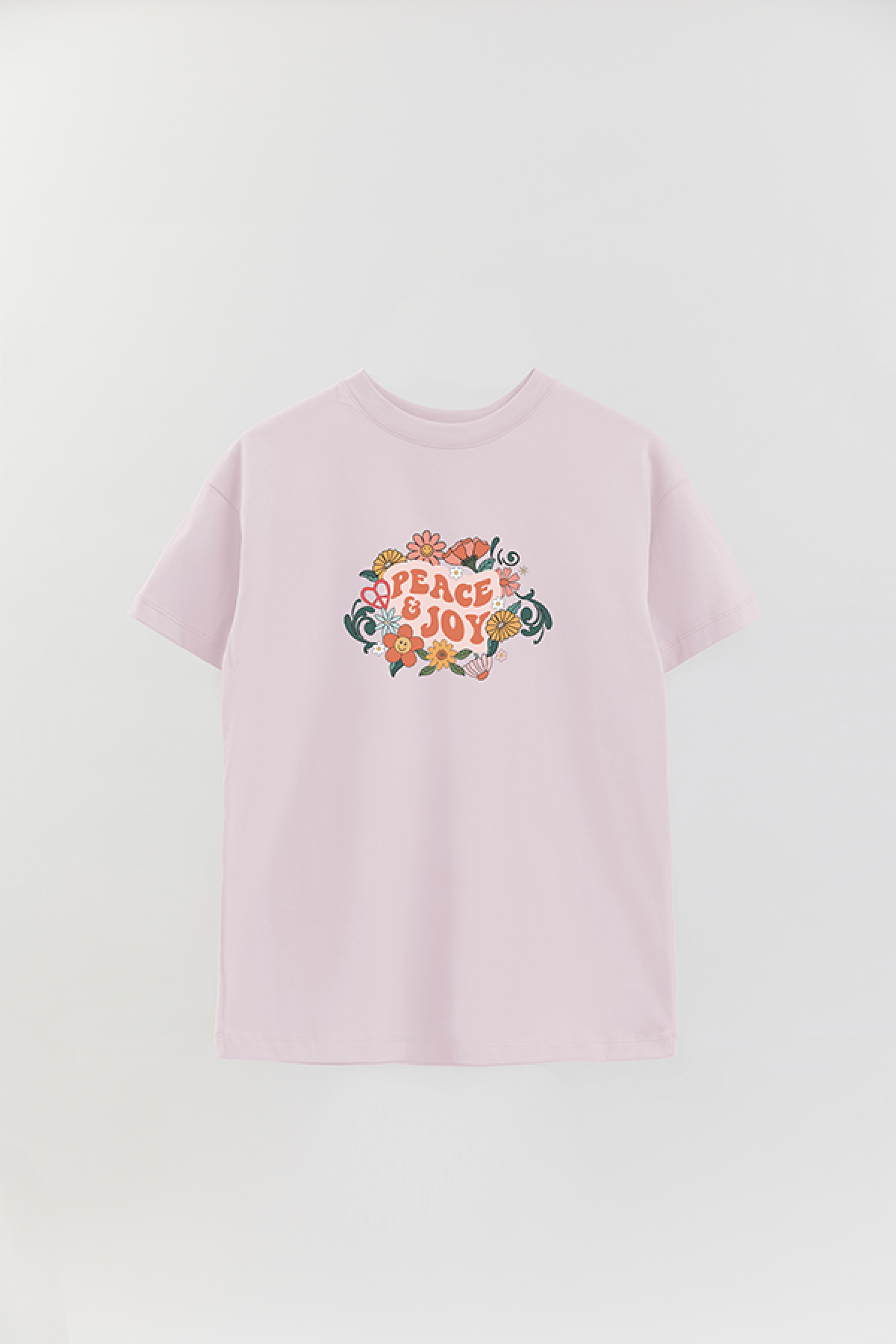 REMERA OVER ESTAMPADA BH2 PEACE AND JOY