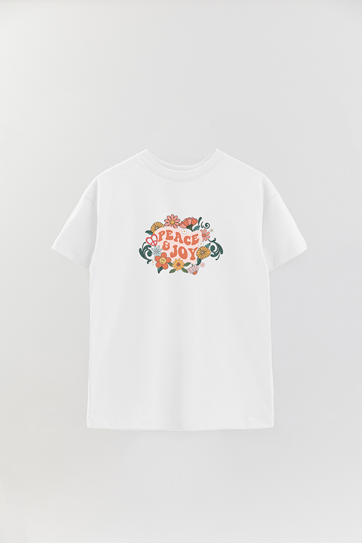 REMERA OVER ESTAMPADA BH2 PEACE AND JOY