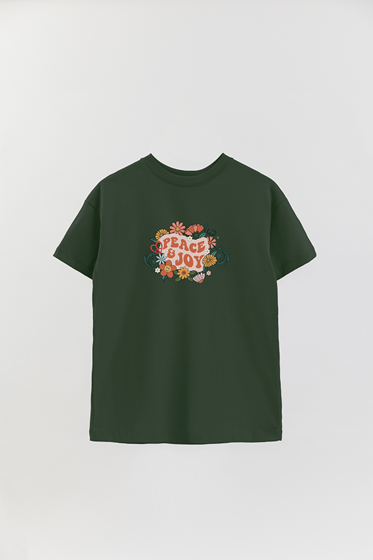 REMERA OVER ESTAMPADA BH2 PEACE AND JOY