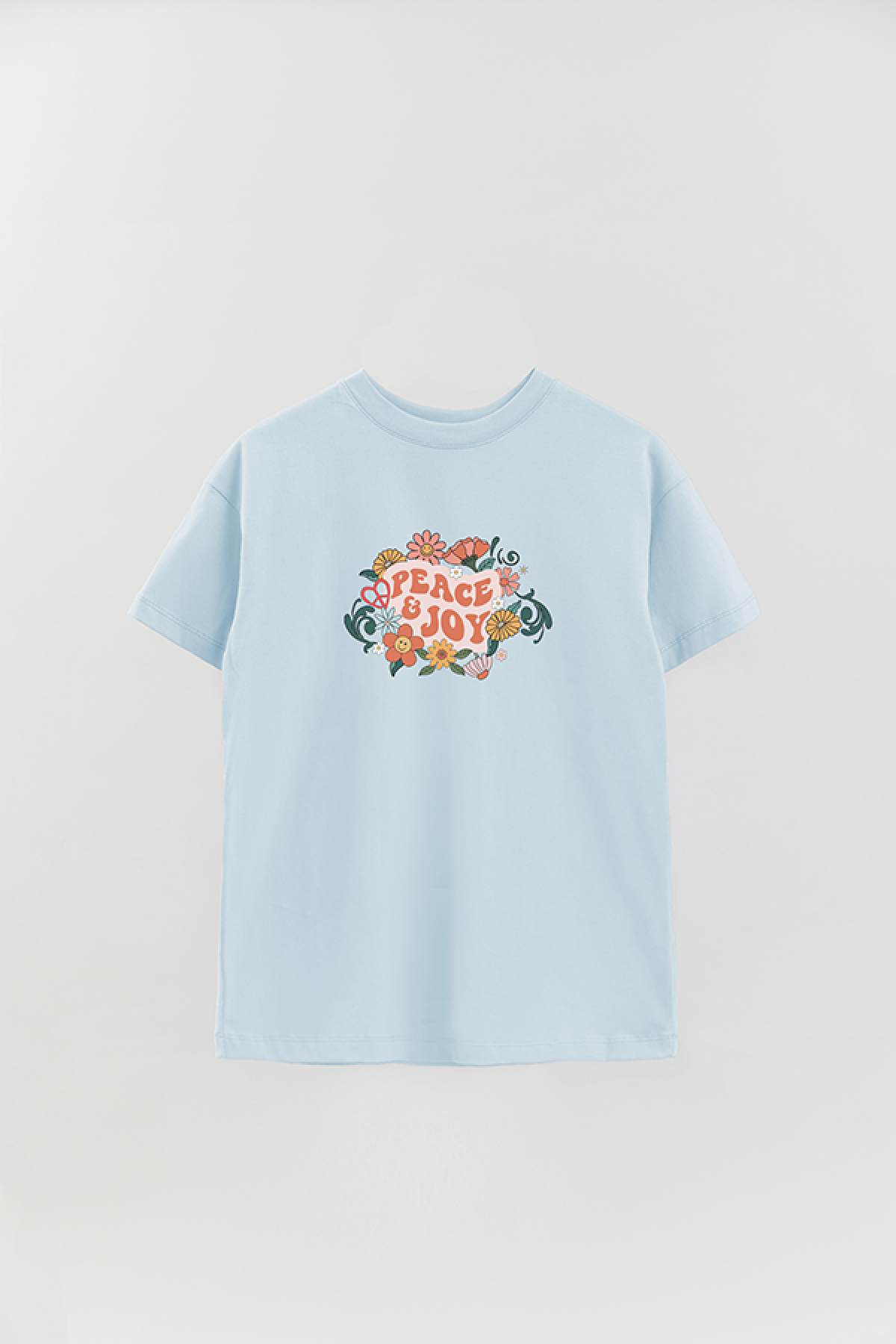 REMERA OVER ESTAMPADA BH2 PEACE AND JOY
