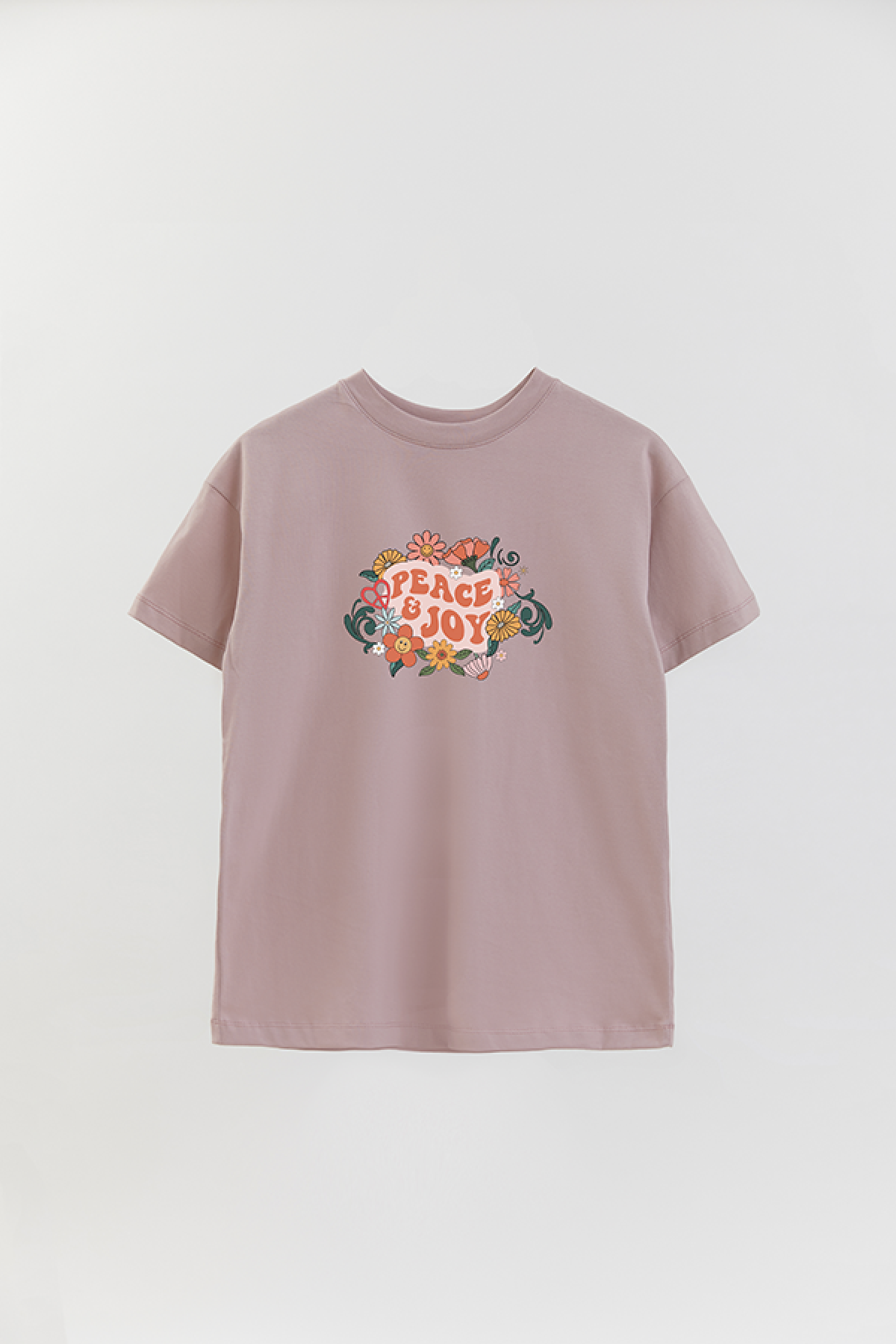 REMERA OVER ESTAMPADA BH2 PEACE AND JOY