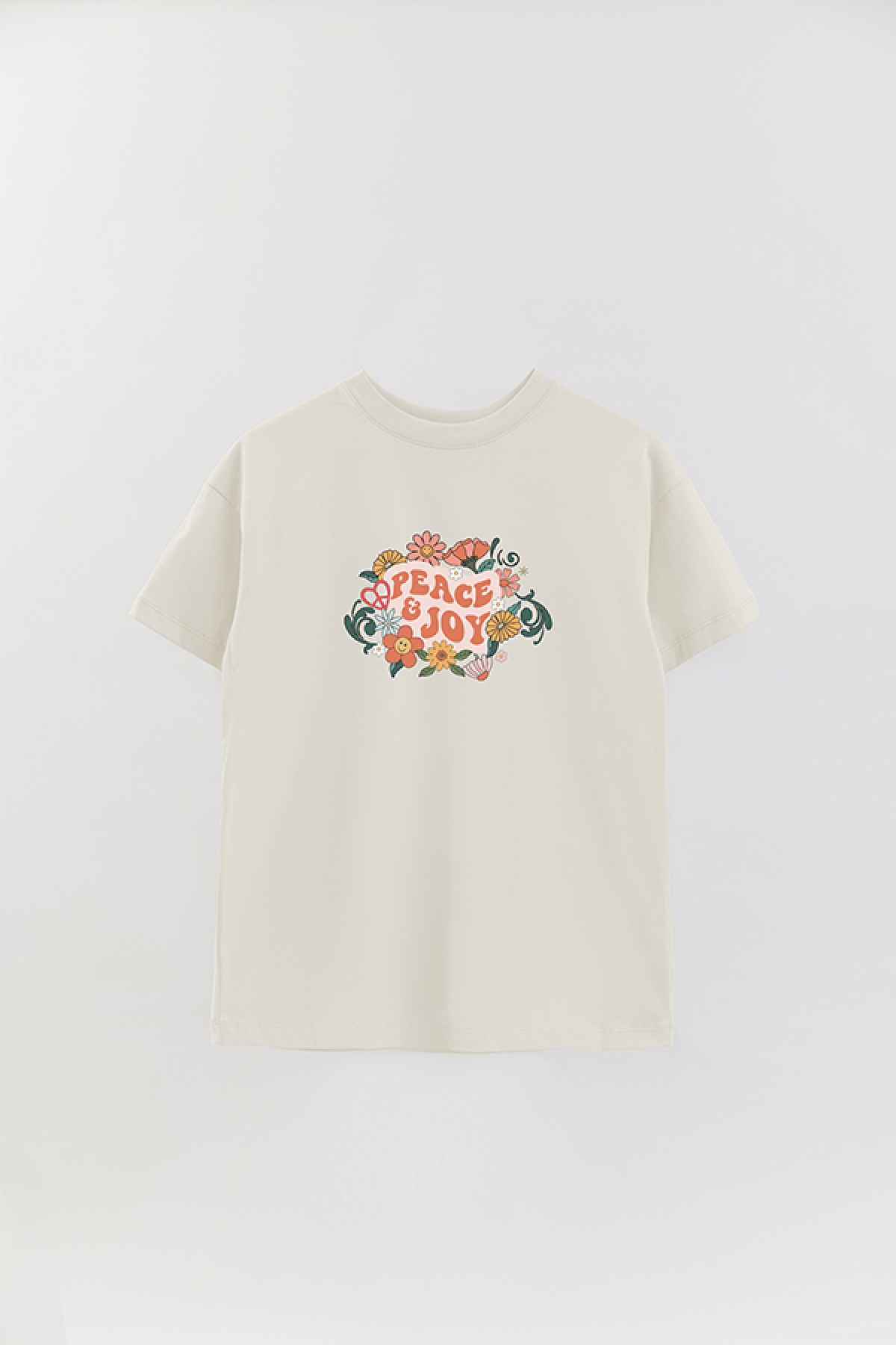 REMERA OVER ESTAMPADA BH2 PEACE AND JOY