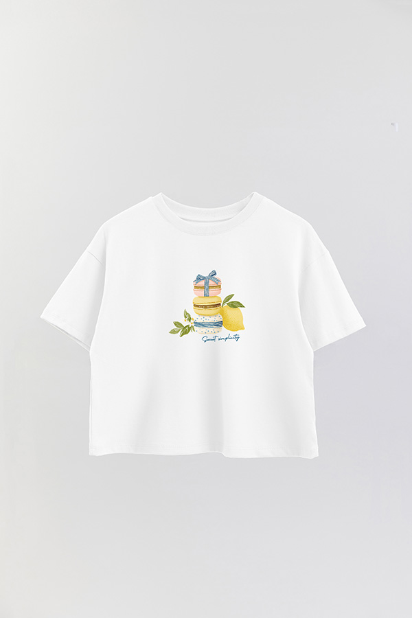 REMERA CROP ESTAMPADA COASTAL SWEET SIMPLICITY