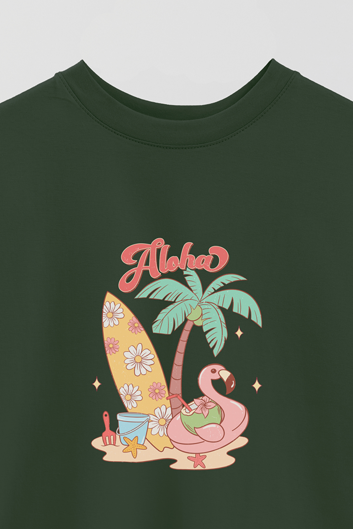 REMERA OVER ESTAMPADA RT ALOHA