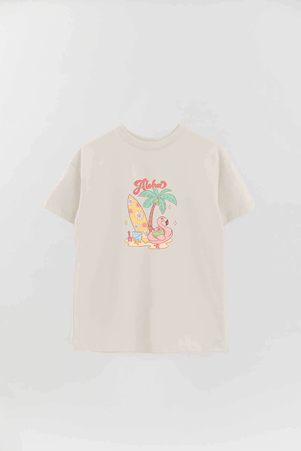REMERA OVER ESTAMPADA RT ALOHA