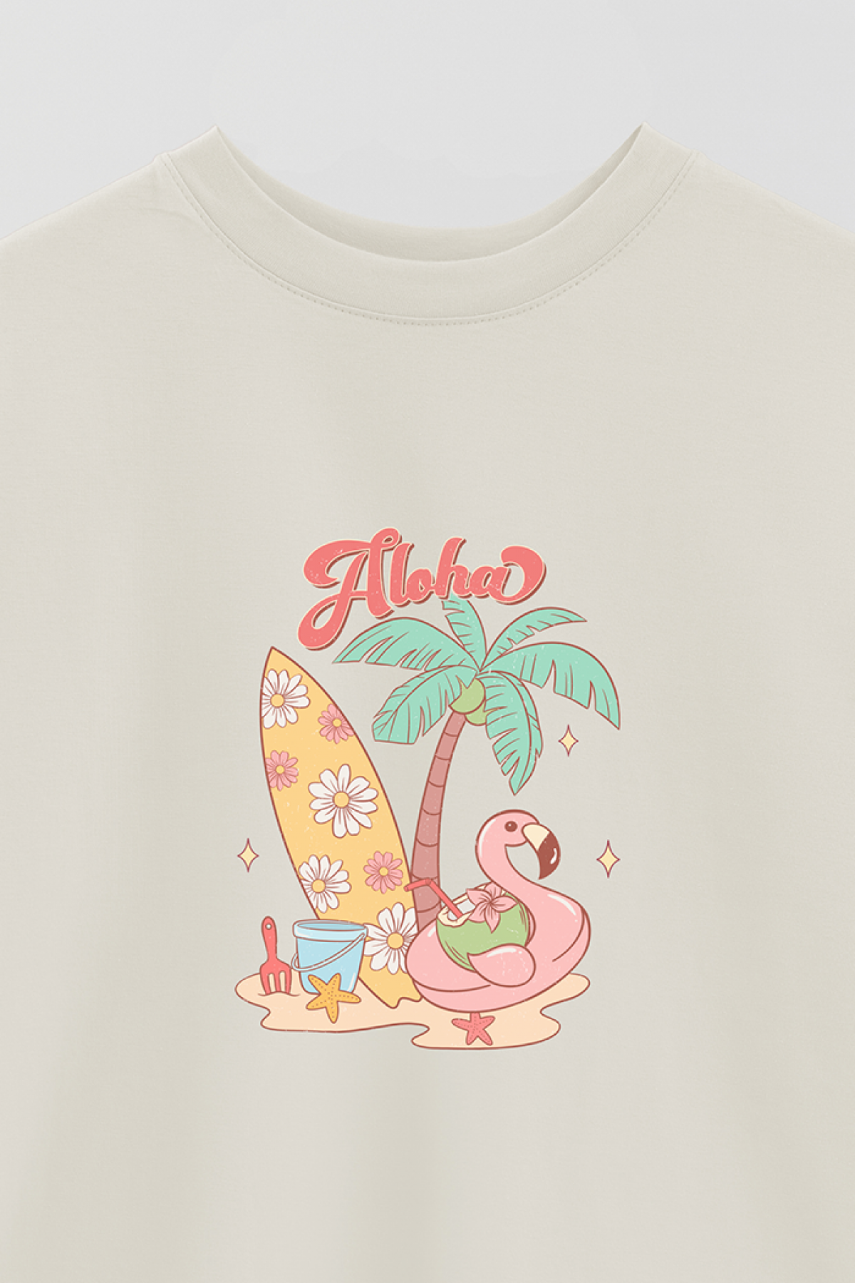 REMERA OVER ESTAMPADA RT ALOHA