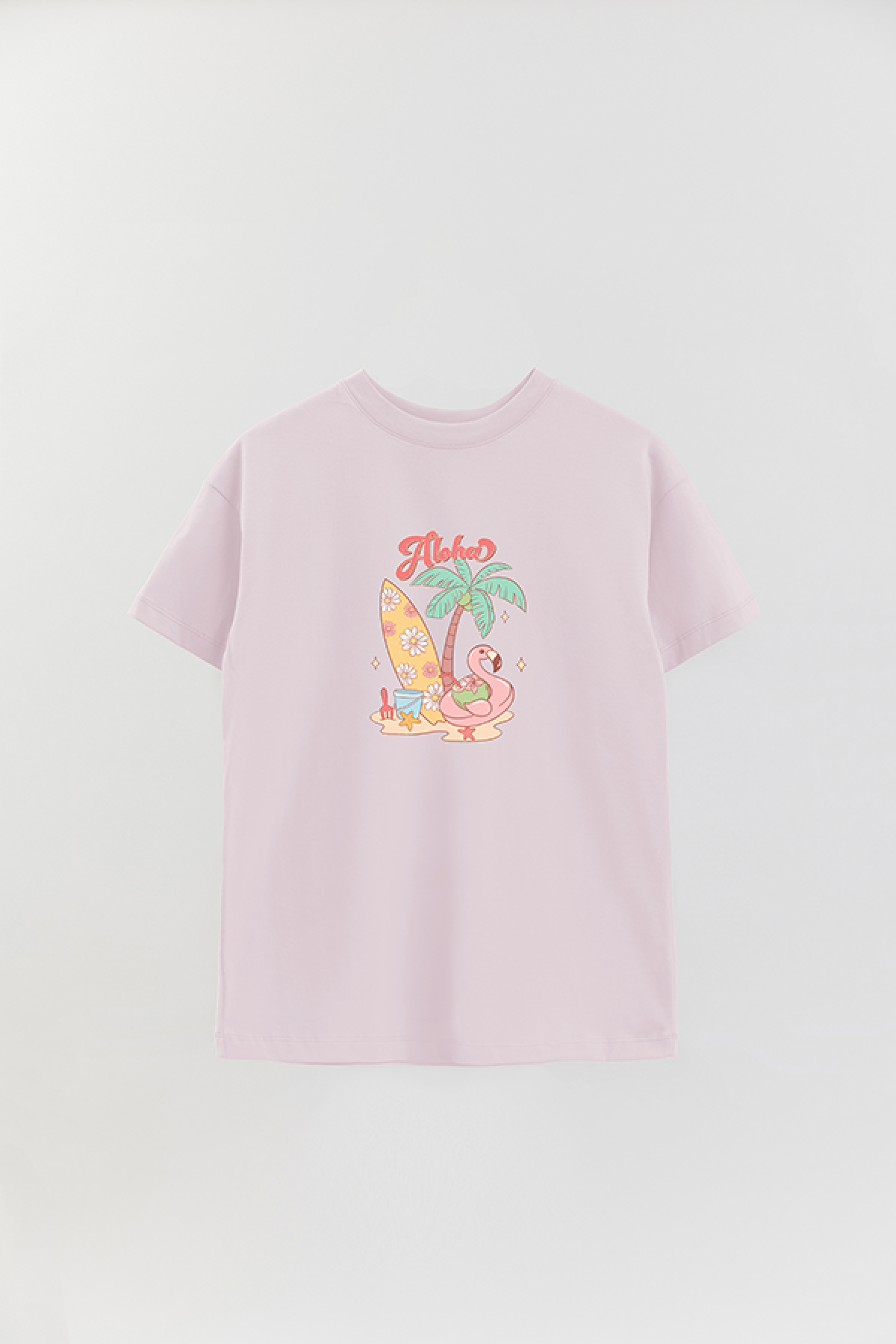 REMERA OVER ESTAMPADA RT ALOHA