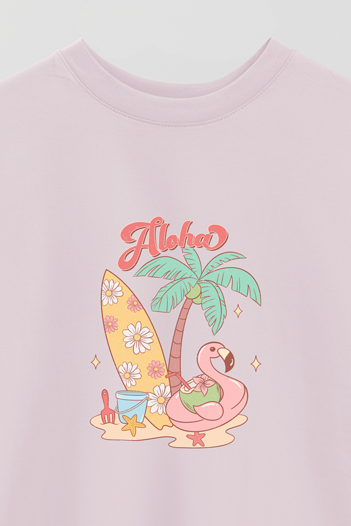 REMERA OVER ESTAMPADA RT ALOHA