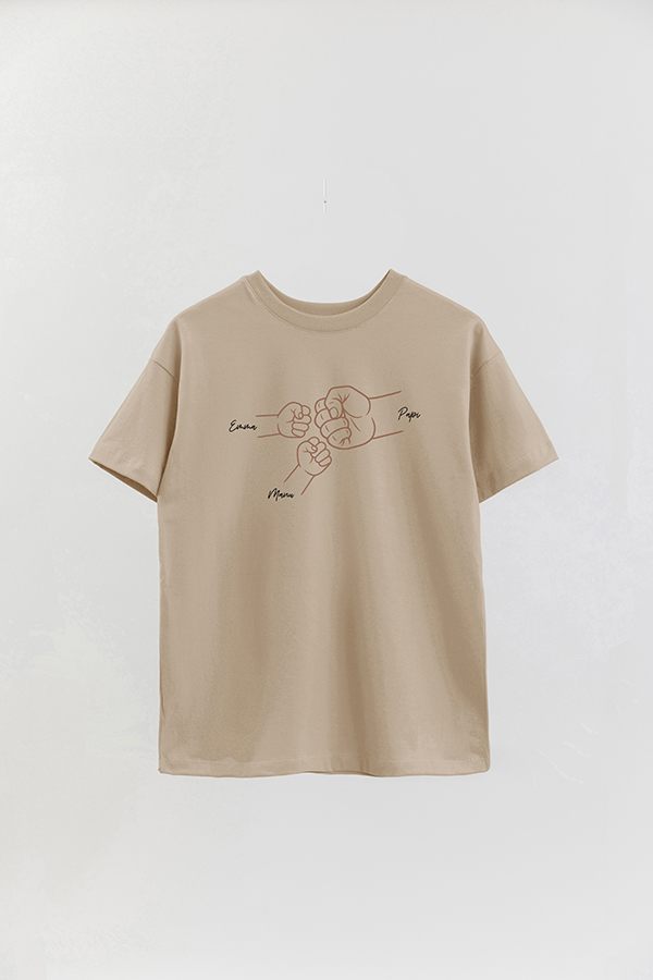 REMERA OVER ESTAMPADA DDP PERSONALIZADO MANOS