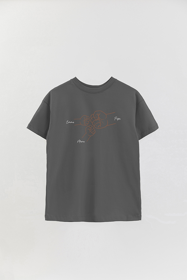 REMERA OVER ESTAMPADA DDP PERSONALIZADO MANOS