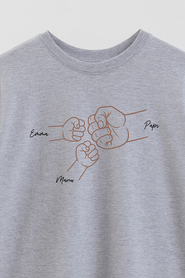 REMERA OVER ESTAMPADA DDP PERSONALIZADO MANOS
