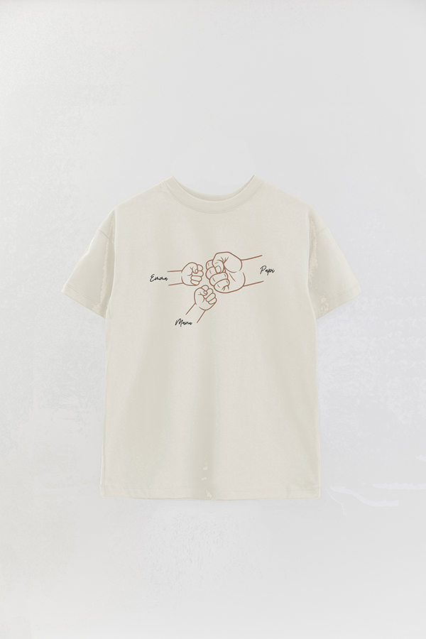REMERA OVER ESTAMPADA DDP PERSONALIZADO MANOS