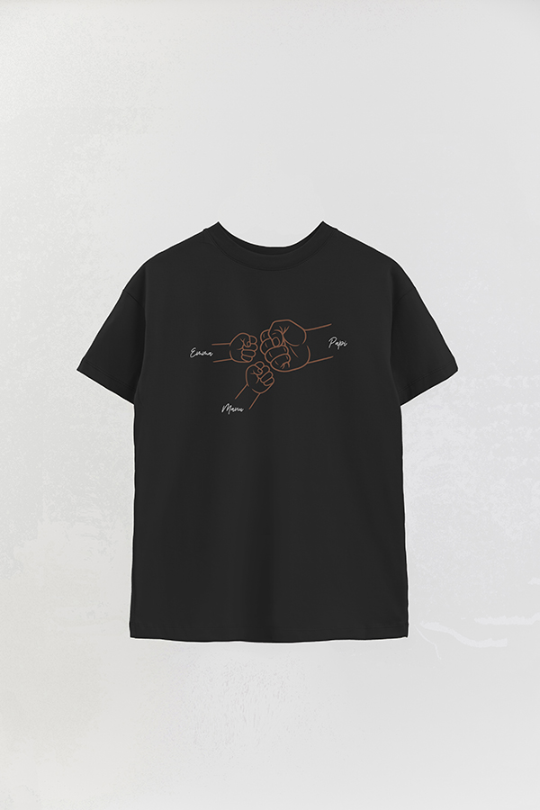 REMERA OVER ESTAMPADA DDP PERSONALIZADO MANOS
