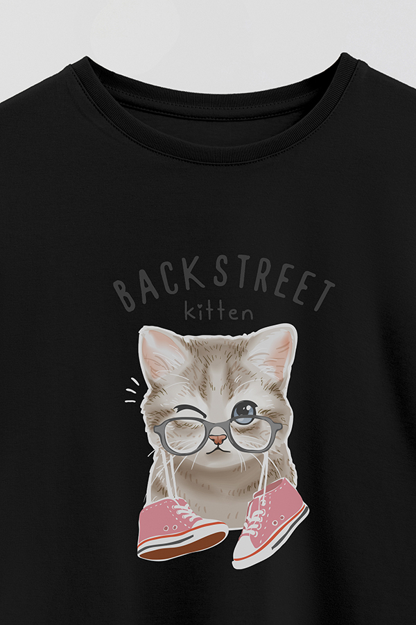 REMERA GIRL OVER KITTY DREAMS BACK STREET