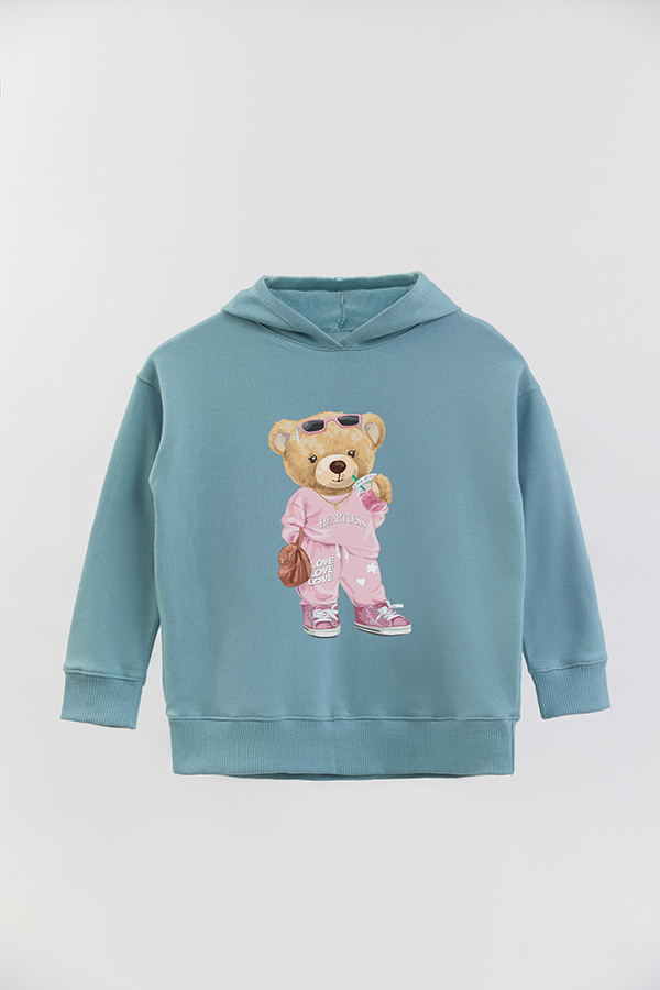HOODIE RUSTICO KID TEDDY PINK