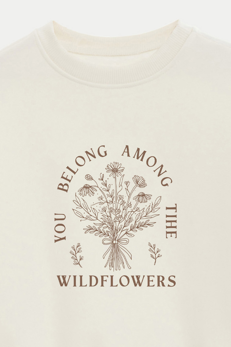 BUZO CROP ESTAMPADO MINIMAL LOVE YOU