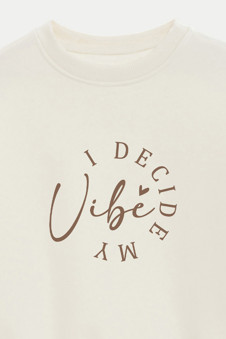 BUZO CROP ESTAMPADO MINIMAL LOVE VIBE