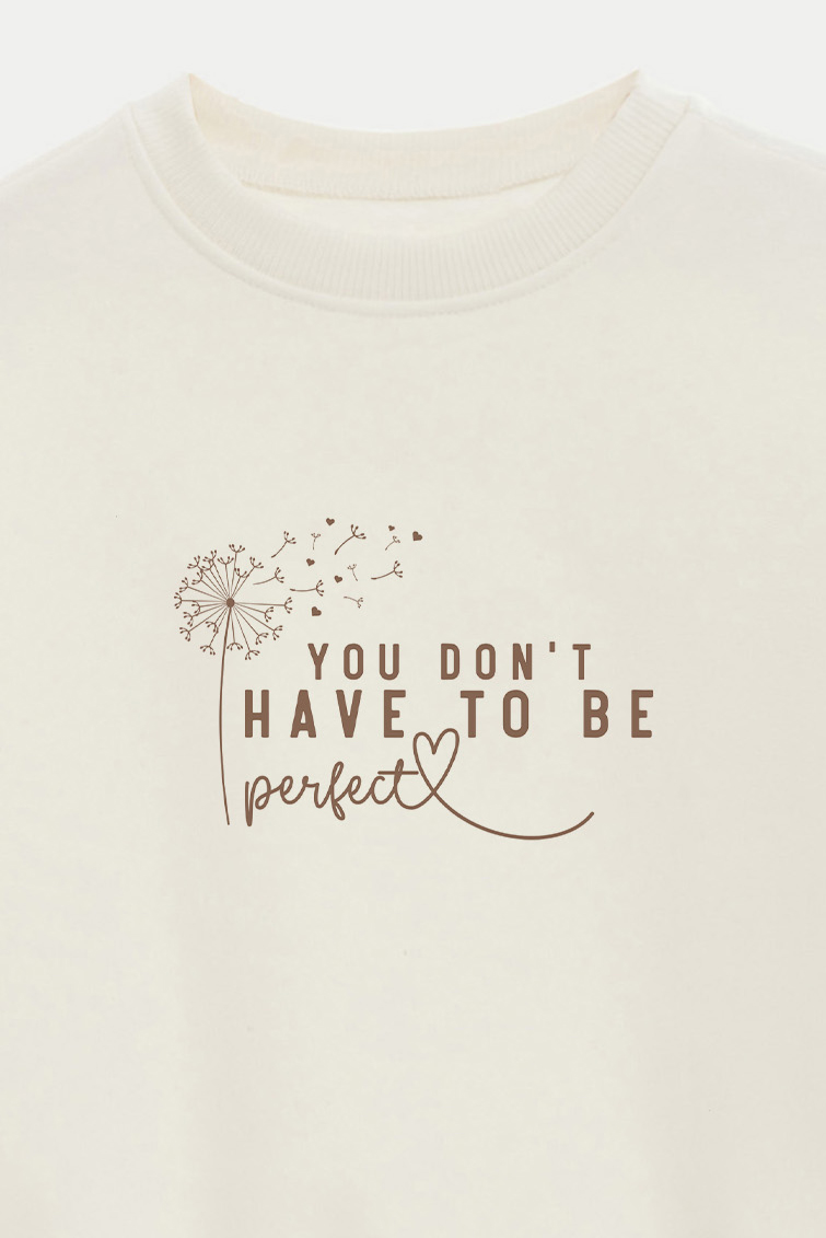 BUZO CROP ESTAMPADO MINIMAL LOVE PERFECT