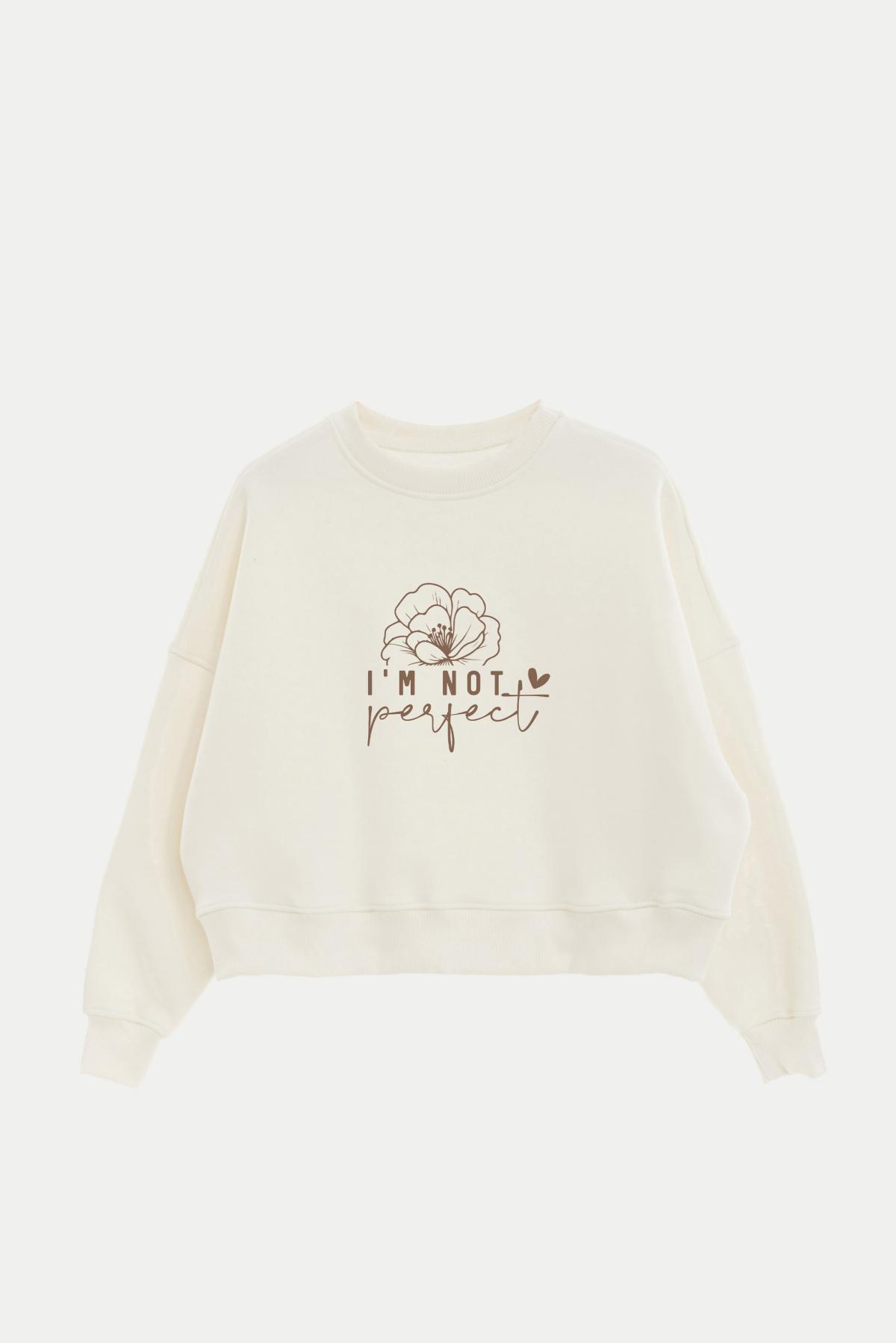 BUZO CROP ESTAMPADO MINIMAL LOVE NOT