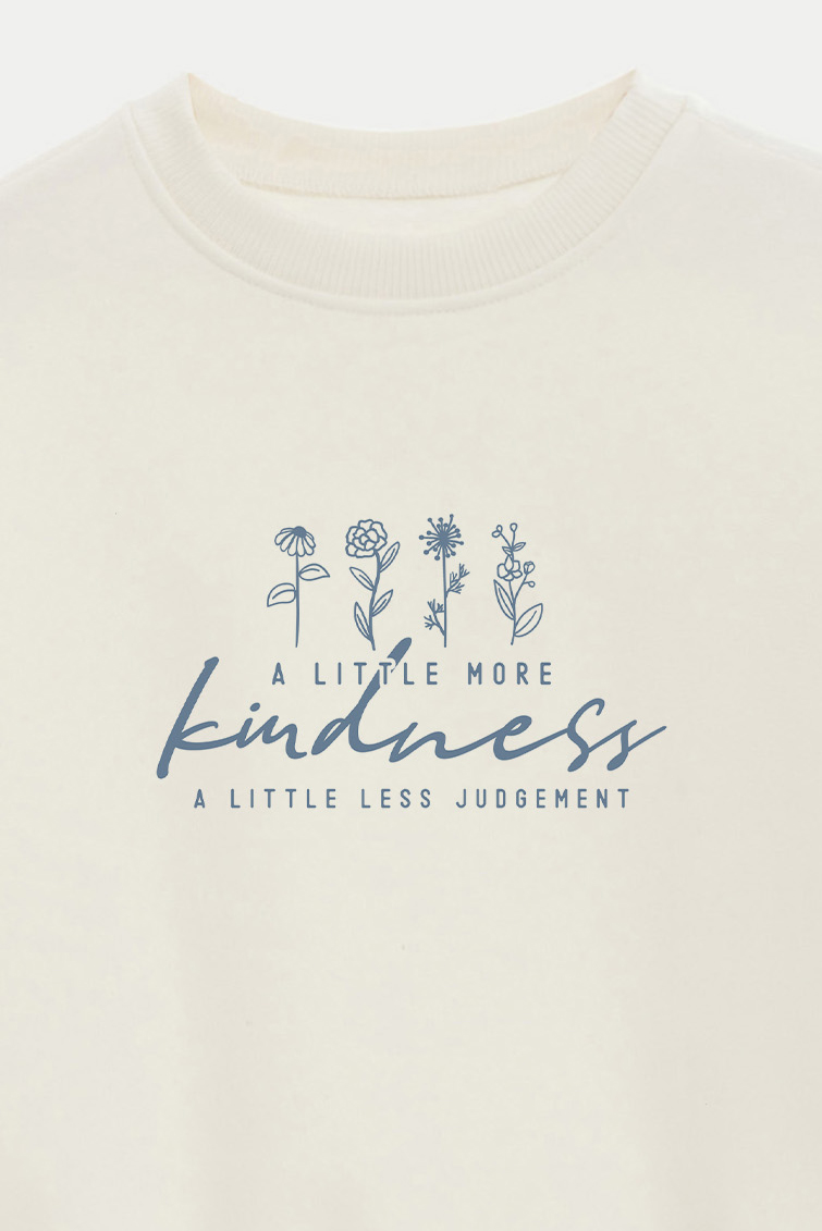 BUZO CROP ESTAMPADO MINIMAL LOVE LESS JUDGEMENT