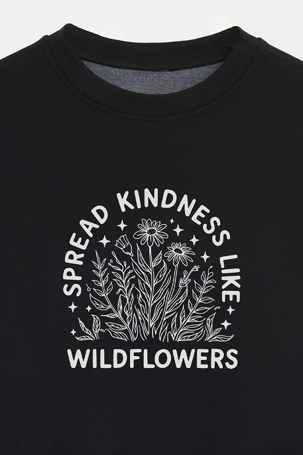 BUZO CROP ESTAMPADO MINIMAL LOVE KINDNESS