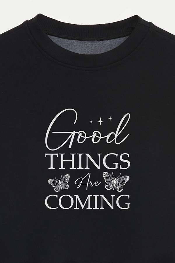 BUZO CROP ESTAMPADO MINIMAL LOVE GOOD THINGS