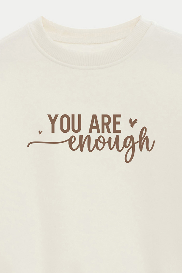 BUZO CROP ESTAMPADO MINIMAL LOVE ENOUGH 2