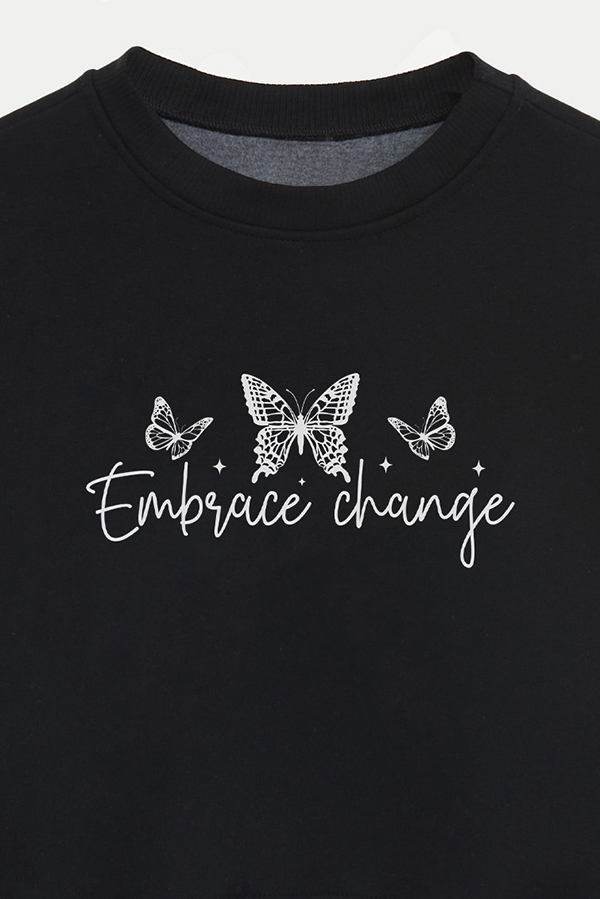 BUZO CROP ESTAMPADO MINIMAL LOVE EMBRACE