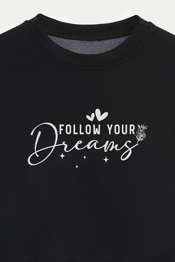 BUZO CROP ESTAMPADO MINIMAL LOVE DREAMS